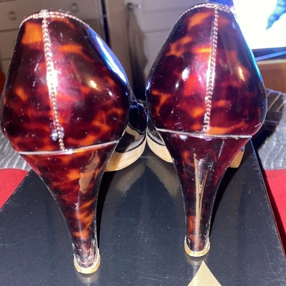 Stuart Weitzman cheetah patent leather Pumps Sz 7 - Picture 6 of 11